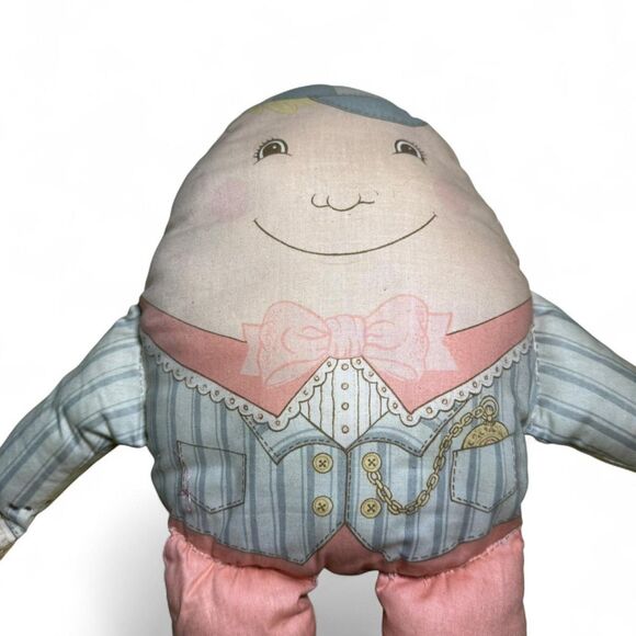 VTG Humpty Dumpty Stuffed Animal Plush Toy Collectible - Picture 2 of 6